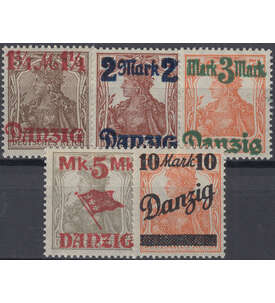 Danzig Nr. 27-31II postfrisch ** geprft