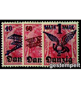 Danzig Nr. 50-52 gestempelt