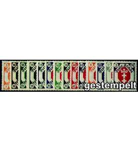 Danzig Nr. 73-86 gestempelt