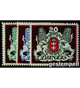 Danzig Nr. 87-89 gestempelt