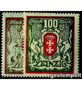 Danzig Nr. 100-101 gestempelt