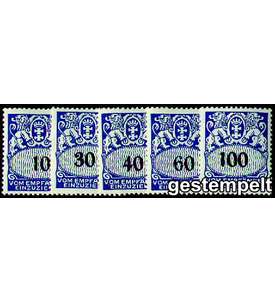 Danzig Portomarken Nr. 43-47 gestempelt