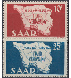 Saar Nr. 260-261 postfrisch Saar-Verfassung