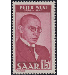 Saar Nr. 290 postfrisch Wust