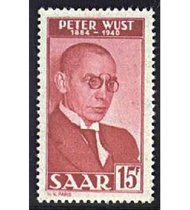 Saar Nr. 290 postfrisch Wust