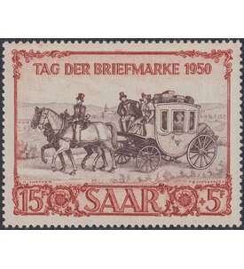 Saar Nr. 291 postfrisch Tag der Marke 1950