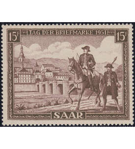 Saar Nr. 305 postfrisch Tag der Marke 1951