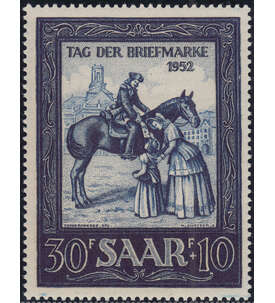 Saar Nr. 316 postfrisch Tag der Marke 1952