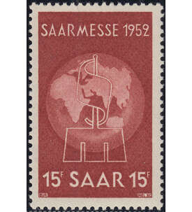 Saar Nr. 317 postfrisch Saarmesse 1952