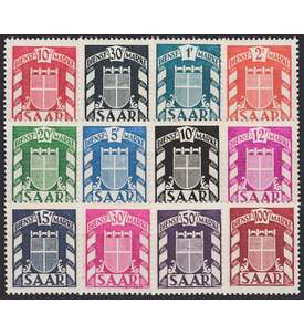 Saar Nr. 33-44 postfrisch Dienstmarken