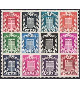 Saar Nr. 33-44 postfrisch Dienstmarken