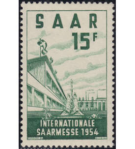 Saar Nr. 348 postfrisch ** Saarland Saarmesse 1954
