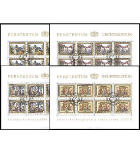 Liechtenstein Nr. 706-09 gestempelt Kleinbogen 40 Jahre Regentschaft