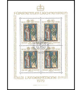 Liechtenstein Nr. 734 gestempelt Kleinbogen Landespatrone