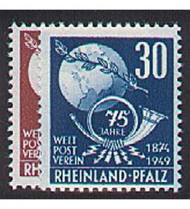 Franzsische Zone Rheinland-Pfalz Nr. 51-52 Weltpostverein postfrisch **