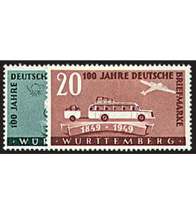Franzsische Zone Wrttemberg Nr.49-50 Deutsche Marken postfrisch **