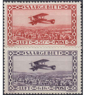Saar Nr. 126-127 Flugpost 1928
