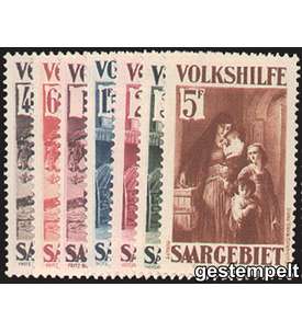 Saar Nr. 151-157 gestempelt    Volkshilfe 1931 II