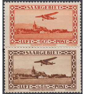 Saar Nr. 158-159 Flugpost 1932