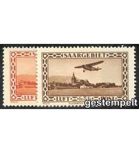 Saar Nr. 158-159 gestempelt    Flugpost 1932