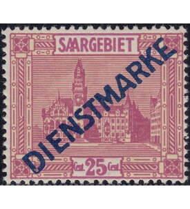 Saar Dienstmarke Nr. 14II      Dienstmarken 1923