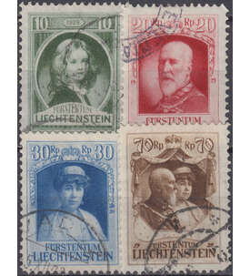 Liechtenstein Nr. 90-93 gestempelt  Frst Franz I.