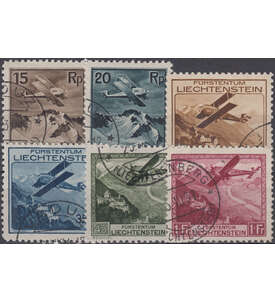 Liechtenstein Nr. 108-113 gestempelt Flugpost 1930
