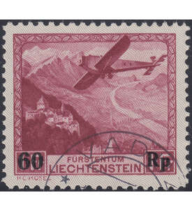 Liechtenstein Nr. 148 gestempelt     Flugpost Aufdruckwert