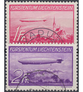Liechtenstein Nr. 149-150 gestempelt  Zeppeline 1936