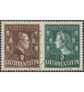 Liechtenstein Nr. 238-239 gestempelt  Frstenpaar