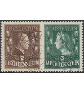 Liechtenstein Nr. 238-239 gestempelt  Frstenpaar