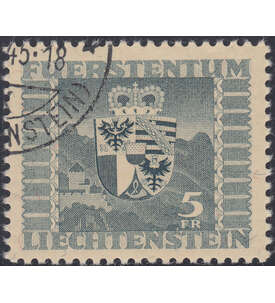 Liechtenstein Nr. 243 gestempelt     Freimarke Wappen 1945
