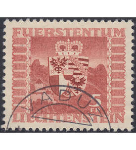 Liechtenstein Nr. 252 gestempelt     Freimarke Wappen 1947