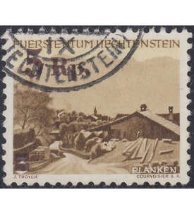 Liechtenstein Nr. 267 gestempelt     Freimarke mit Aufdruck 1949