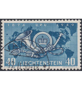 Liechtenstein Nr. 277 gestempelt     75 Jahre Weltpostverein