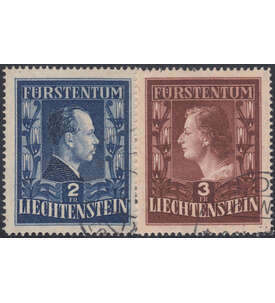 Liechtenstein Nr. 304-05B gestempelt Frstenpaar