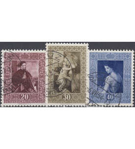 Liechtenstein Nr. 306-308 gestempelt Gemlde 1952