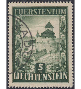 Liechtenstein Nr. 309 gestempelt     Freimarke Burg Vaduz 1952