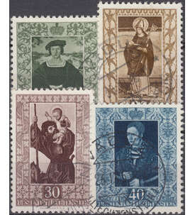 Liechtenstein Nr. 311-314 gestempelt  Gemlde 1953