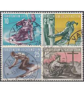 Liechtenstein Nr. 334-337 gestempelt  Sport 1955