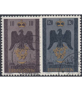 Liechtenstein Nr. 346-347 gestempelt 150 Jahre Liechtenstein