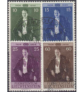 Liechtenstein Nr. 348-351 gestempelt  Geburtstag Frst Franz Josef