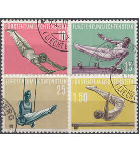 Liechtenstein Nr. 353-356 gestempelt  Sport 1957
