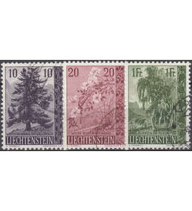 Liechtenstein Nr. 357-359 gestempelt  Bume und Strucher 1957