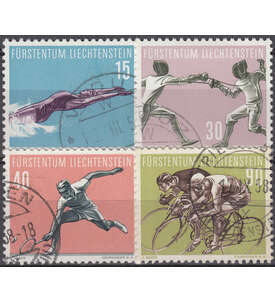 Liechtenstein Nr. 365-368 gestempelt Sport 1958