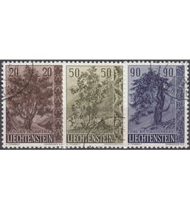 Liechtenstein Nr. 371-373 gestempelt  Bume und Strucher 1958