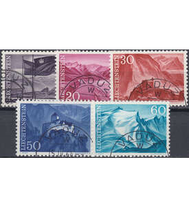 Liechtenstein Nr. 381-385 gestempelt  Landschaften 1959
