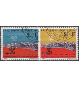 Liechtenstein Nr. 389-390 gestempelt  Weltflchtlingsjahr 1960
