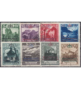 Liechtenstein Nr. D 1-8 gestempelt   Dienstmarken