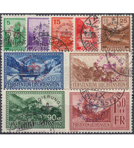 Liechtenstein Nr. D 11-19 gestempelt  Dienstmarken